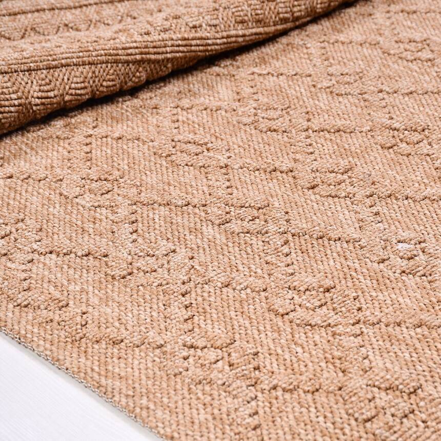 İskandinav Desenli Jüt Bukle Örme Modern Kilim BR003 - 5