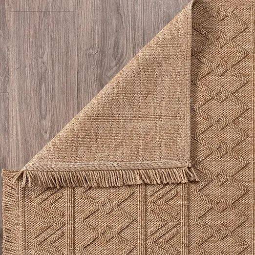 İskandinav Desenli Jüt Bukle Örme Modern Kilim BR004 - 6