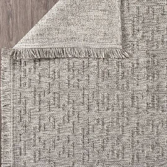 Gri Bukle Örme Modern Kilim BR005 - 5