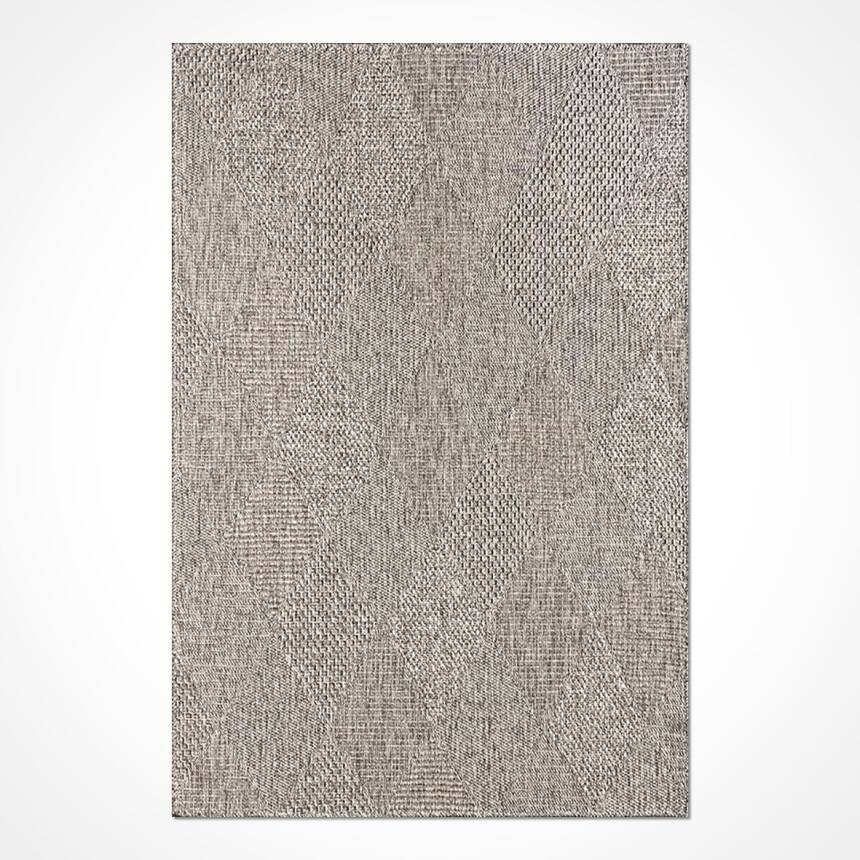 Elmas Desen Gri Bukle Örme Modern Kilim DH004 - 1